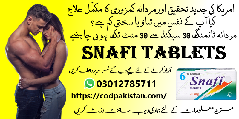 Snafi Male Enhancement Tablets 03012785711